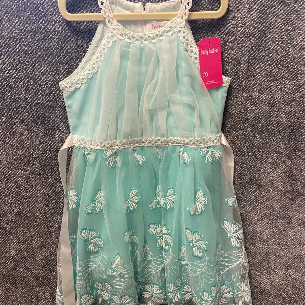 Kids Aqua Dress